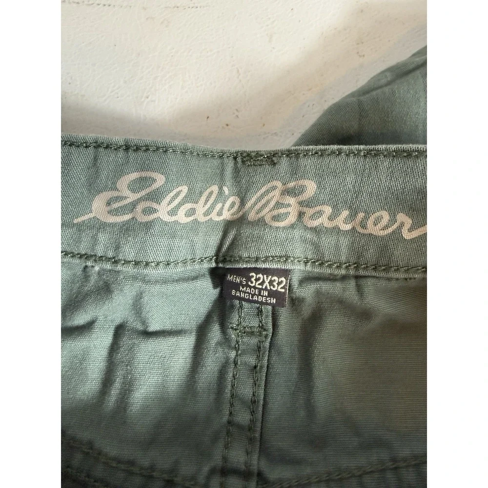 Eddie Bauer Men's 32x32 Green ‎ Utility Casual Pants EUC